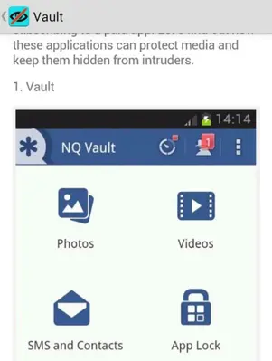 Hide Photos and Videos Review android App screenshot 0